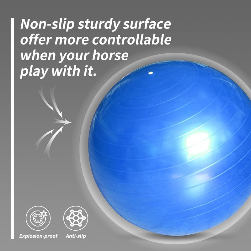 RideFound 17 Inch Horse Play Balls Anti-Burst Herding Ball for Horse Mega Equine Ball for Play Training Horses Soccer Balls - Image 4